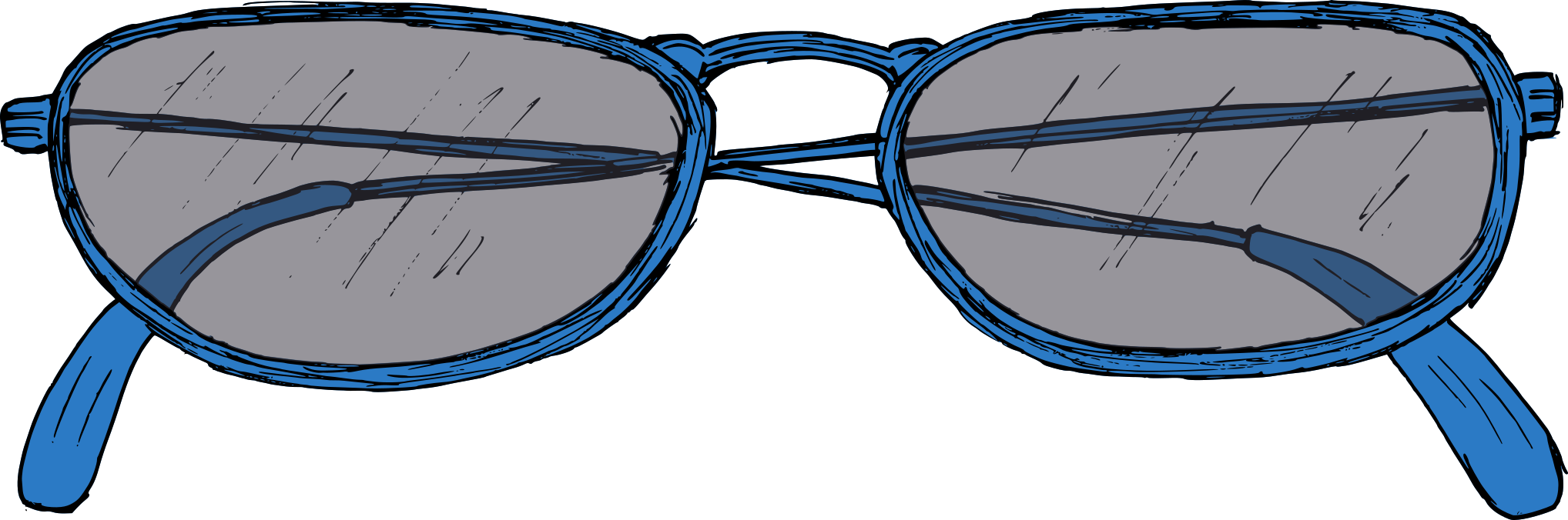 Vintage Eye Glasses Drawing 4 1 Clipart (2036x676), Png Download