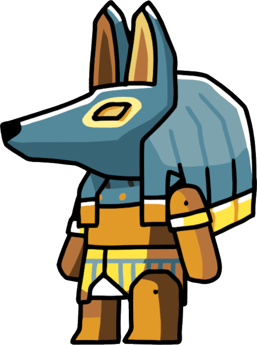 Anubis Scribblenauts Wiki Fandom - Scribblenauts Anubis Clipart (519x698), Png Download