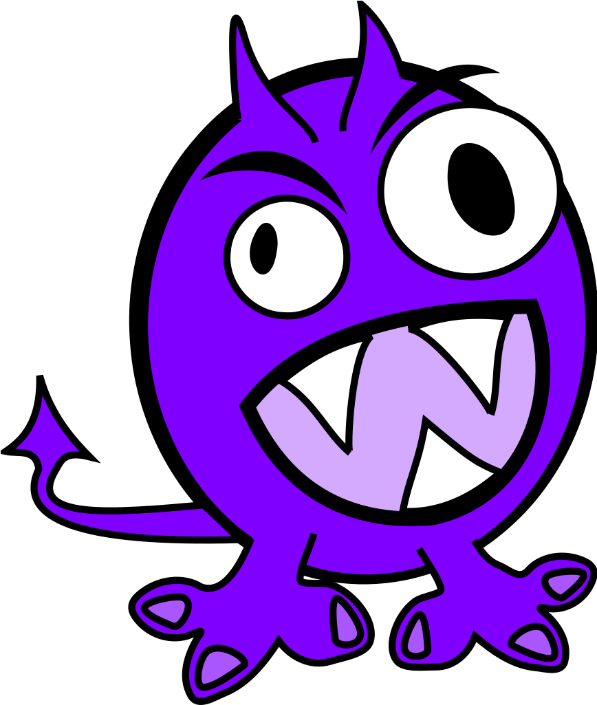 Spooky Monster Clip Art - Png Download (1024x1024), Png Download