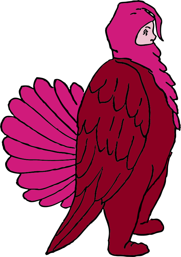 Boy Wearing Chicken Suit - Turkey Costume Transparent Clipart (600x854), Png Download