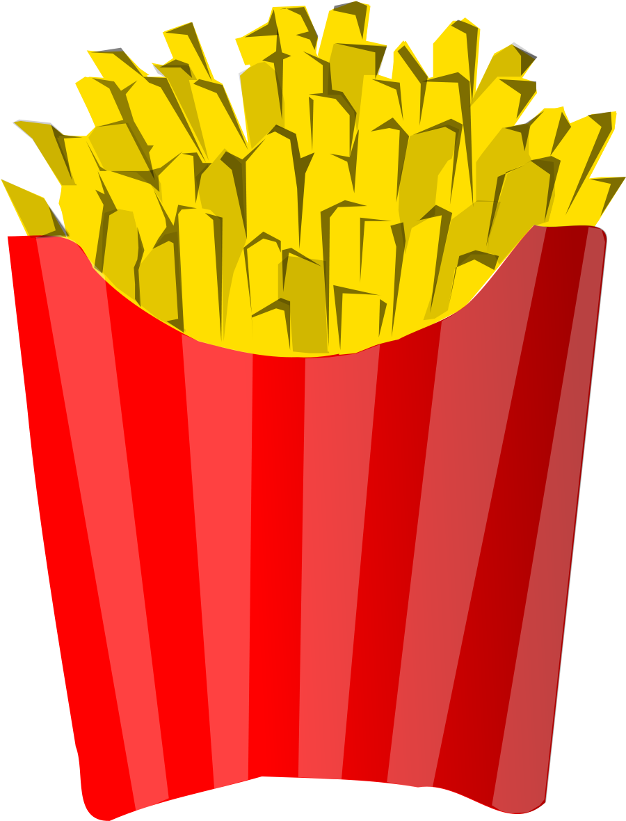 Transparent Background Fries Clipart - Png Download (1200x1200), Png Download