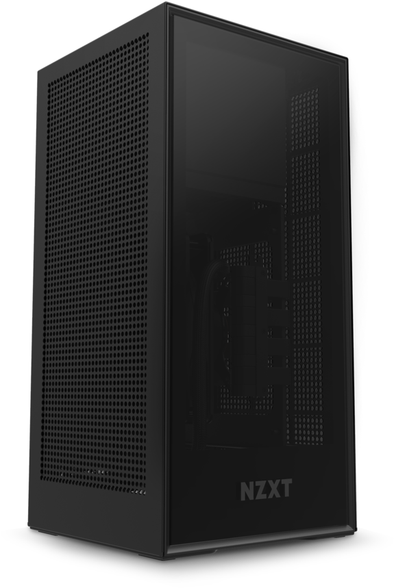 Nzxt H1 Matte Black Clipart (900x900), Png Download