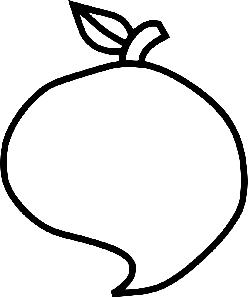 Healthy Fruit Png Icon - Free Download Mango Black And White Clipart (818x980), Png Download