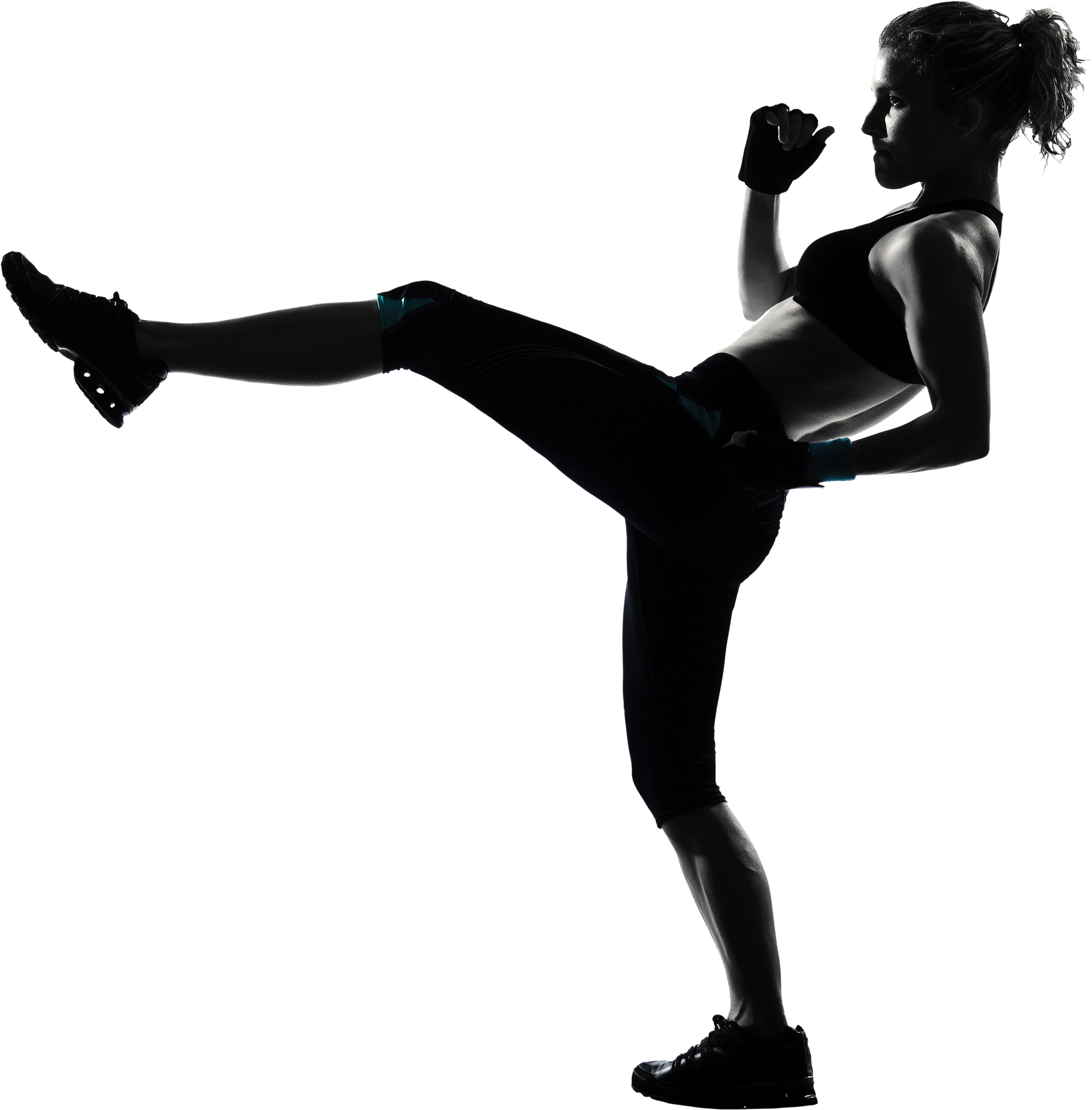 Transparent Aerobics Clip Art - Women Boxing Icon Png (2572x2615), Png Download