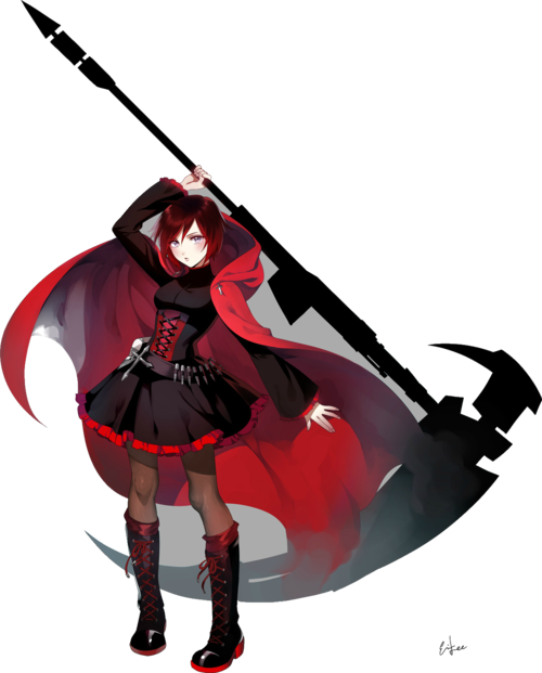 Ruby Rose Png - Rory Mercury Vs Ruby Rose Clipart (500x621), Png Download
