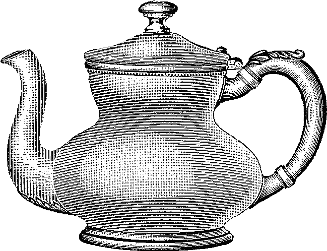 Transparent Tea Pot Clipart - Vintage Coffee Pot Png (659x506), Png Download