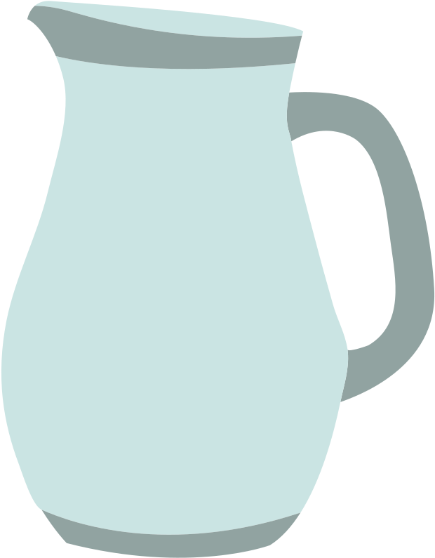 Jug Or Pitcher Clipart (627x800), Png Download