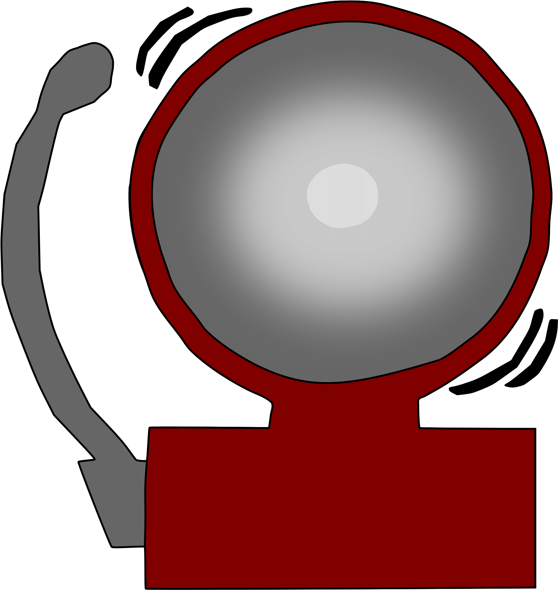 School Bell Drawing Bell Tower Campanology - School Bell Ringing Clipart - Png Download (2113x2234), Png Download