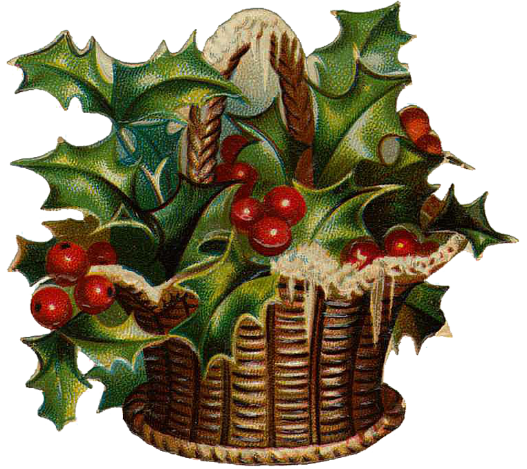 Victorian Christmas Clip Art N4 Free Image - Cajitas De Regalo Miniaturas Navideñas Para Imprimir - Png Download (785x750), Png Download