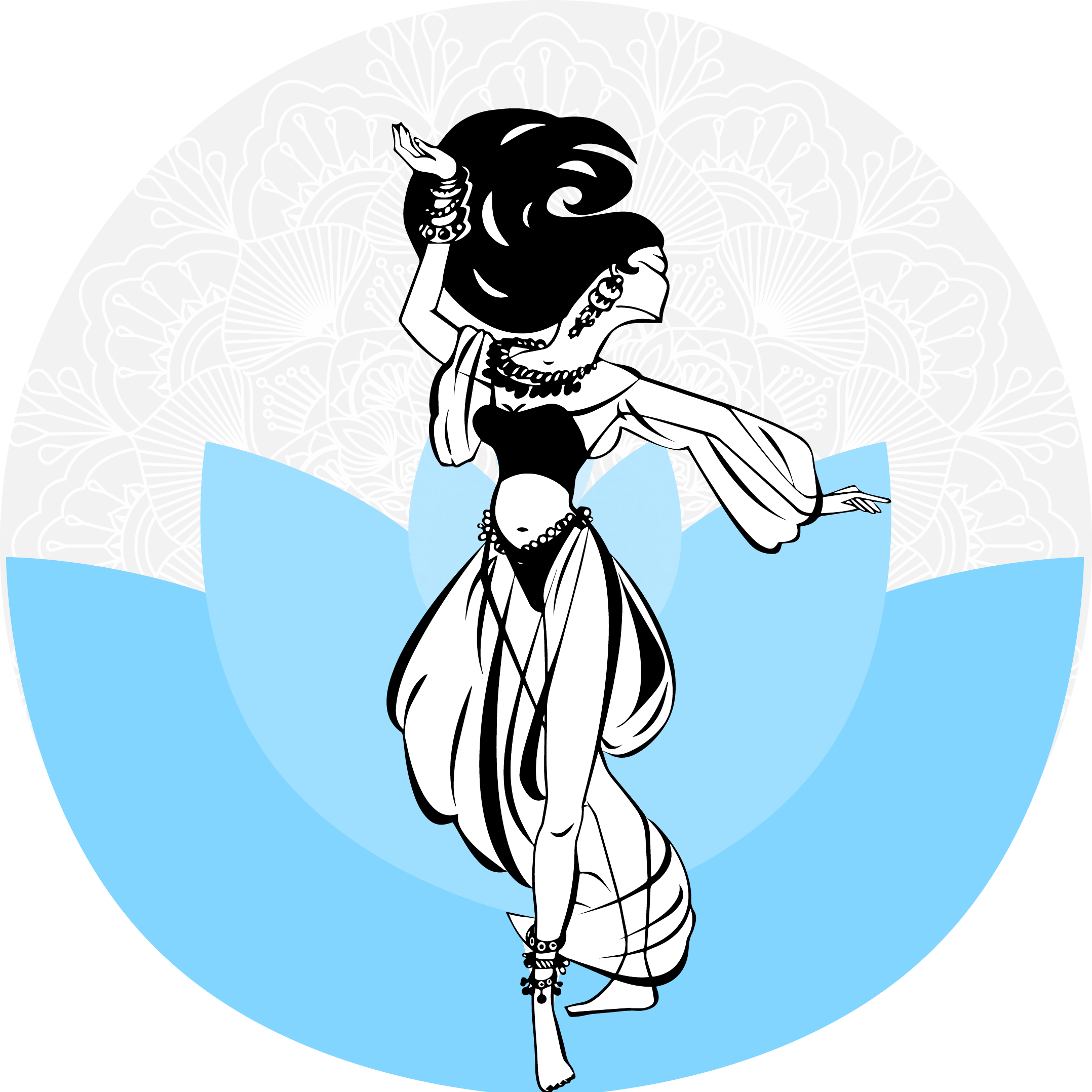 Ioannas Belly Academy - Belly Dance Vector Png Clipart (2156x2156), Png Download