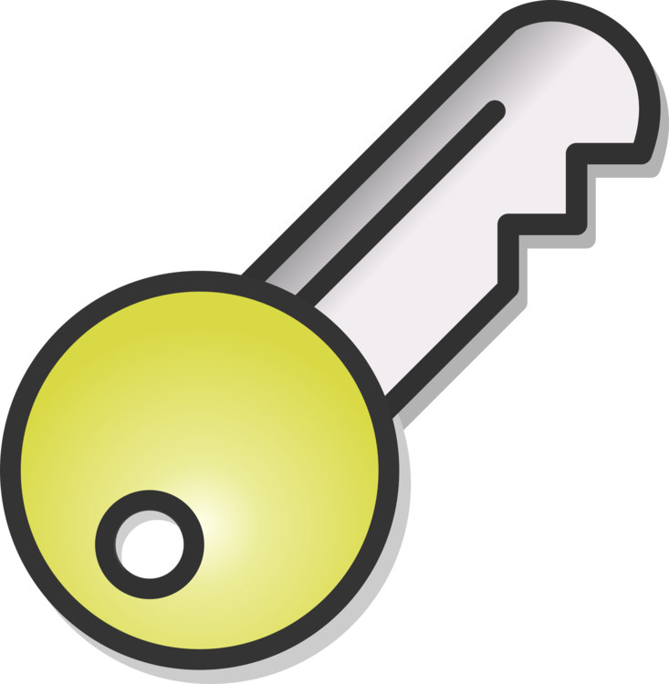 Yellow,line,key - Animated Picture Of A Key Clipart (733x750), Png Download