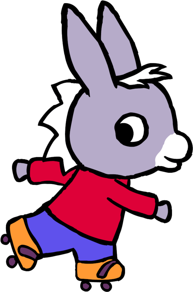 Trotro On Rollerskates - Trotro Uttp Clipart (692x1032), Png Download