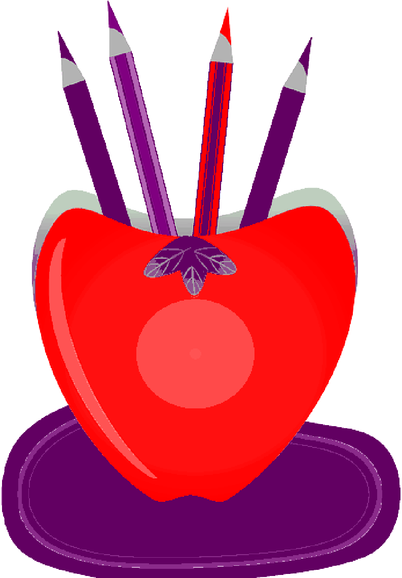 Pen, Heart, Pencil, Red, School, Stand - Pencil Clipart (800x1137), Png Download