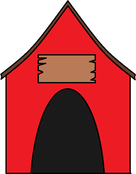 Dog Houses Puppy Pet Sitting Clip Art - Red Dog House Clipart - Png Download (571x725), Png Download