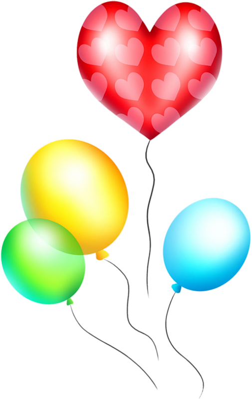 Воздушные Шары Clipart (505x800), Png Download