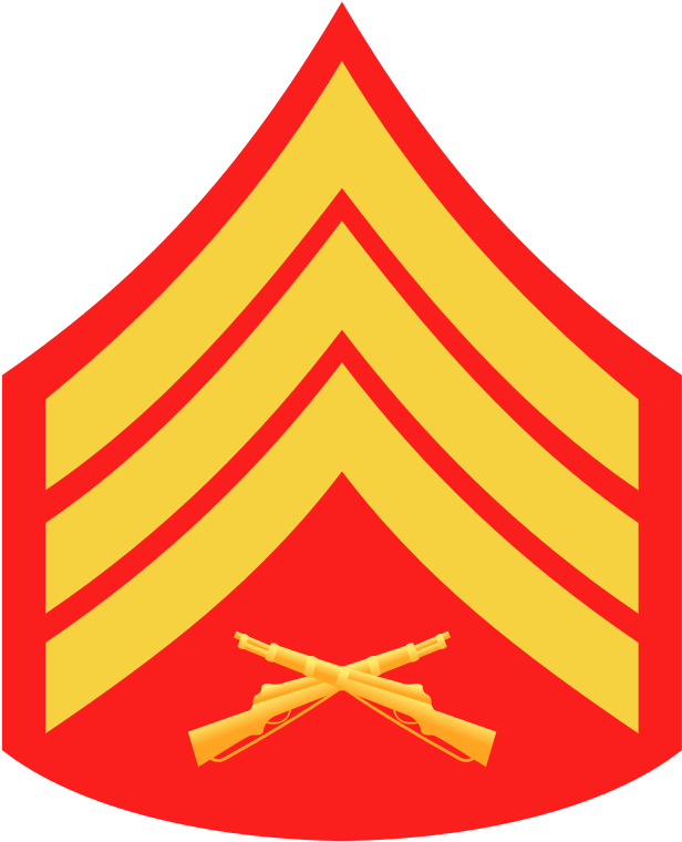Marine Corps E5 Rank Clipart (623x767), Png Download