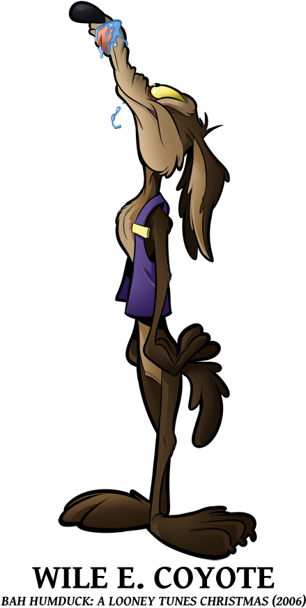 Coyote Clipart Wile E Coyote, Coyote Wile E Coyote - Looney Tunes Characters Wile E Coyote - Png Download (462x900), Png Download