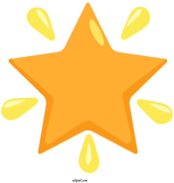 Transparent Holidays Yellow Orange Star For Diwali - Star With A Keyhole Clipart (600x630), Png Download