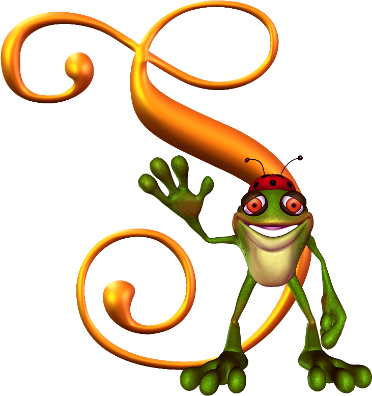 Letras Con Ranas Clipart (1200x1200), Png Download
