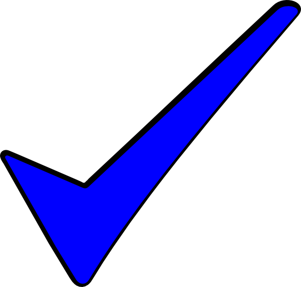 Blue Tick Clipart (600x571), Png Download