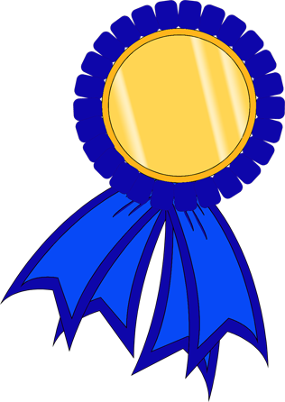 Blue Ribbon Gold Medal Prize Award Honor"
 Src="https - Ribbon Design For Graduation Clipart (316x446), Png Download