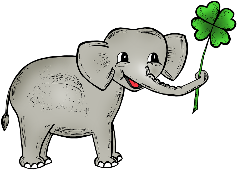 Indian Elephant Clipart (960x712), Png Download