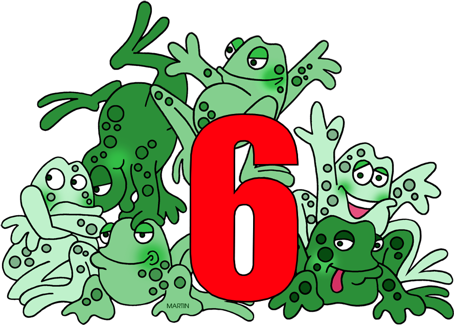 6 Clipart Animal Number, Picture - Number 6 Clipart With Objects - Png Download (919x648), Png Download