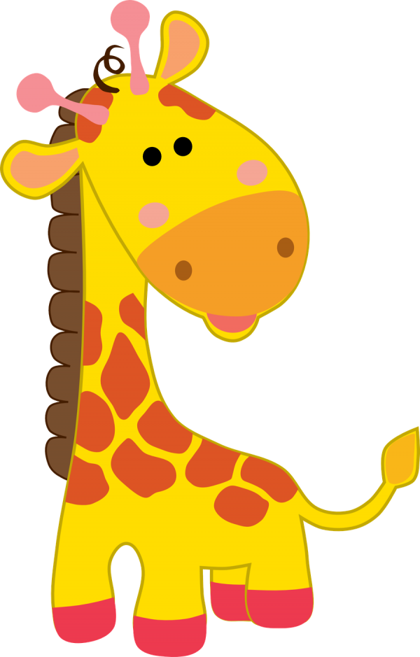 Desenhos Coloridos De Girafa Clipart (600x939), Png Download