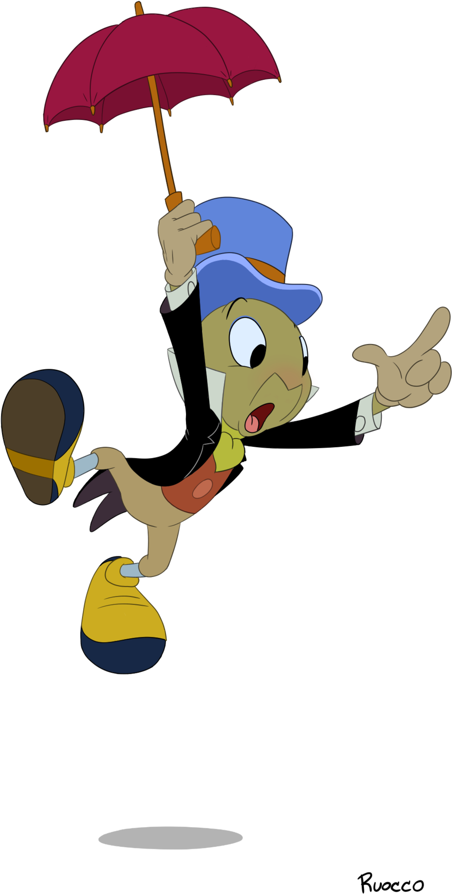 Download Jiminy Hq Png - Jiminy Cricket Png Clipart (1094x1920), Png Download