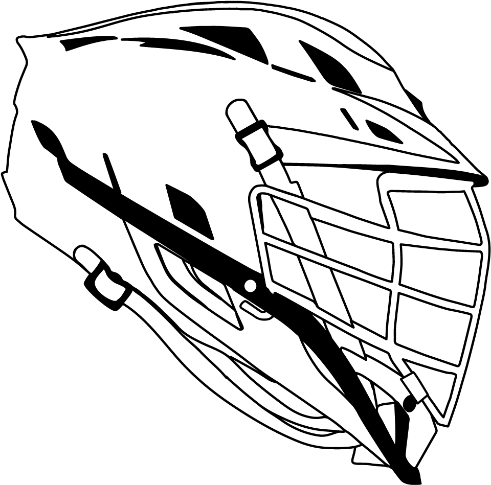 Mask Clipart Lacrosse, Mask Lacrosse Transparent Free - Easy Lacrosse Helmet Drawing - Png Download (1080x1080), Png Download