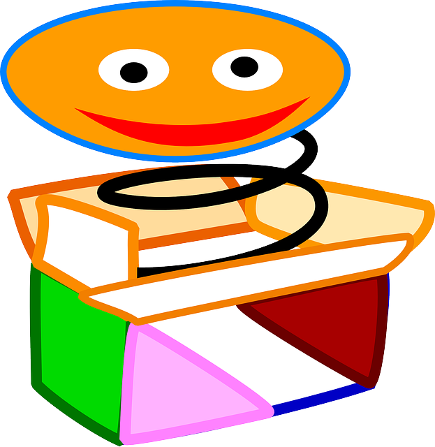 Red, Box, Green, Icon, Happy, Face, White, Orange, - Jack In The Box Clker Clipart - Png Download (623x640), Png Download