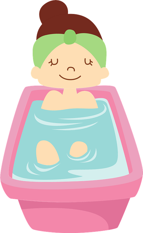 Woman Bathing Clipart - Png Download (490x800), Png Download