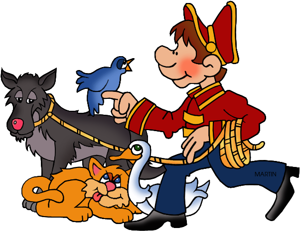 Art Clip Art By Phillip Martin, Peter And The Wolf - Peter And The Wolf Bird Sheet Music - Png Download (648x484), Png Download