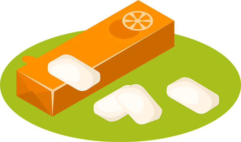 Chewing Gum Clipart - Png Download (800x473), Png Download