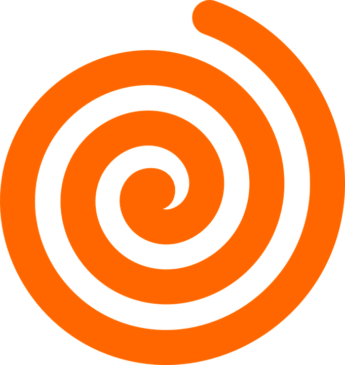 Free Shop Of Library - Swirl Orange Clipart (681x720), Png Download