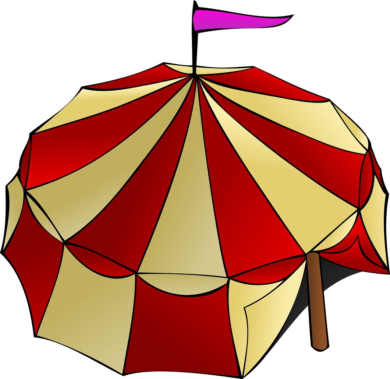 Transparent Tents Clipart - Circus Tent Clip Art - Png Download (1280x1242), Png Download