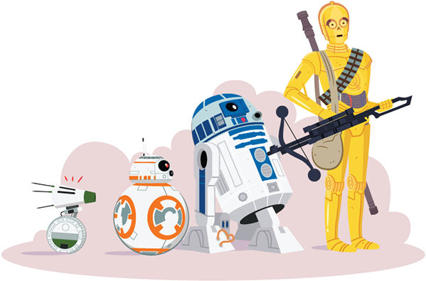 Rise Of Skywalker Stickers Clipart (600x600), Png Download