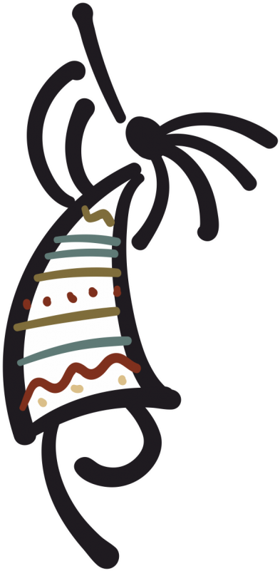 Kokopelli Cat Sticker Iron-on Clip Art - Clip Art - Png Download (800x800), Png Download
