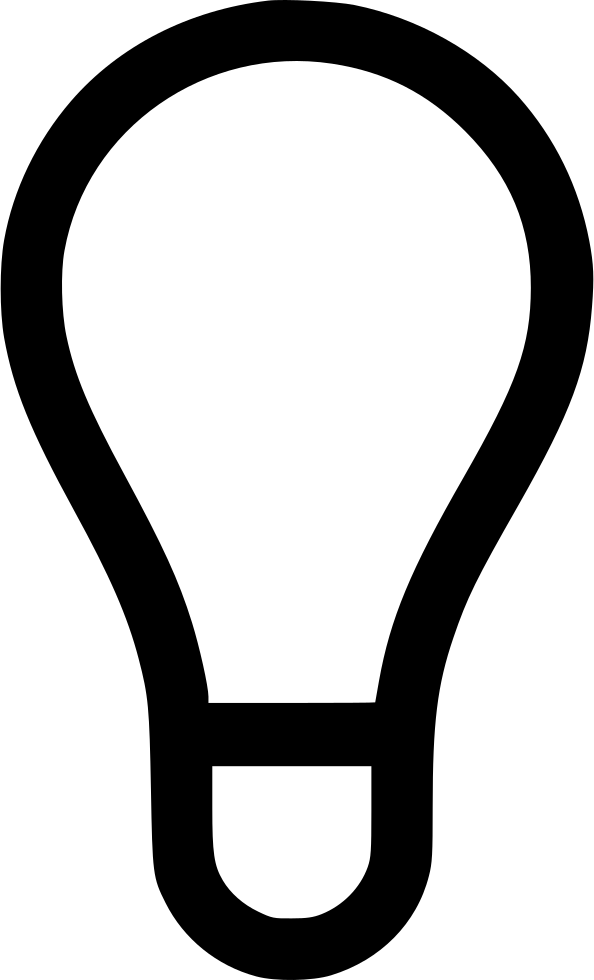 Idea Light Bulb Clipart (594x980), Png Download