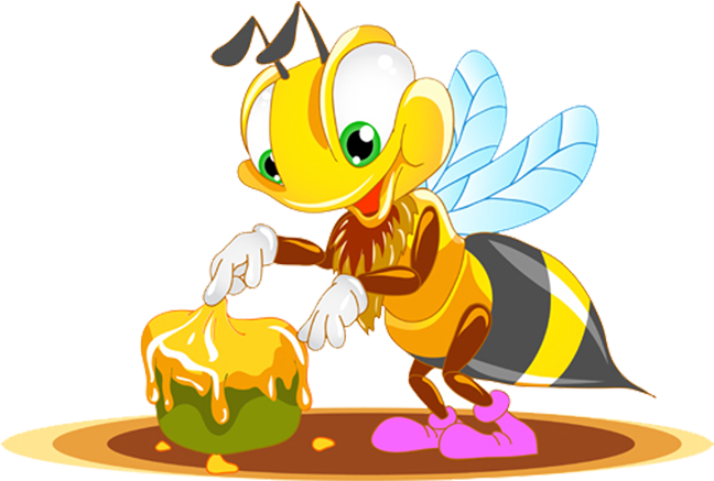 Bee - Funny Bee Clipart (704x562), Png Download