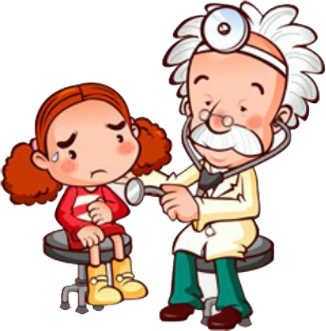 Patient Clipart Dr Patient - Cartoon Doctor With Patient Png Transparent Png (792x840), Png Download