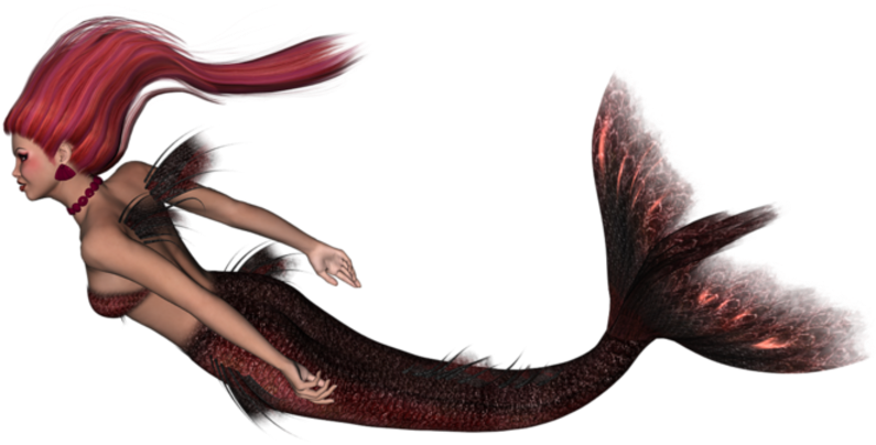 The Little Mermaid Abziehtattoo Neck - Fish Clipart (800x959), Png Download