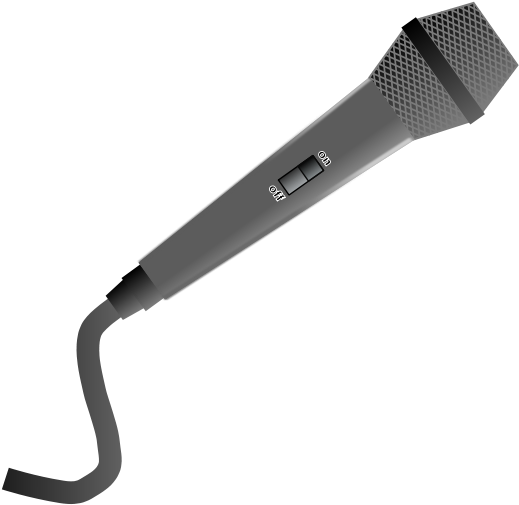 Old Style Microphone Clipart, Vector Clip Art Online, - Microphone Clip Art - Png Download (900x695), Png Download