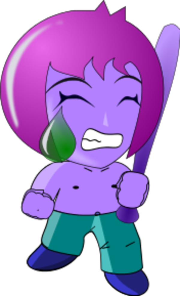 Cry Clipart Kid Mad - Anime Base Girl Chibi Cry - Png Download (600x985), Png Download