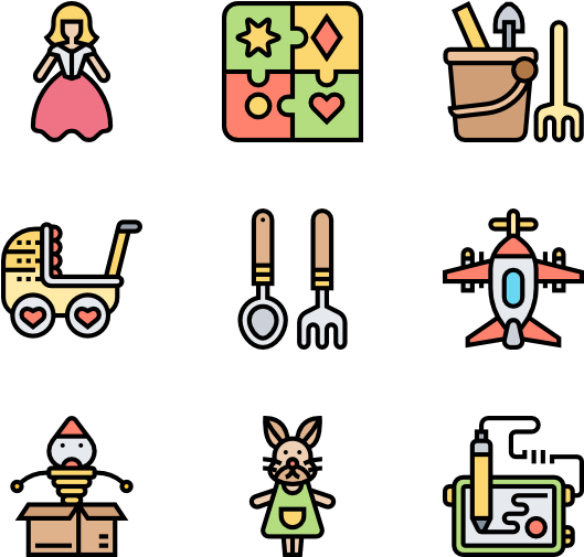 Kawaii Icons Png Clipart (600x564), Png Download