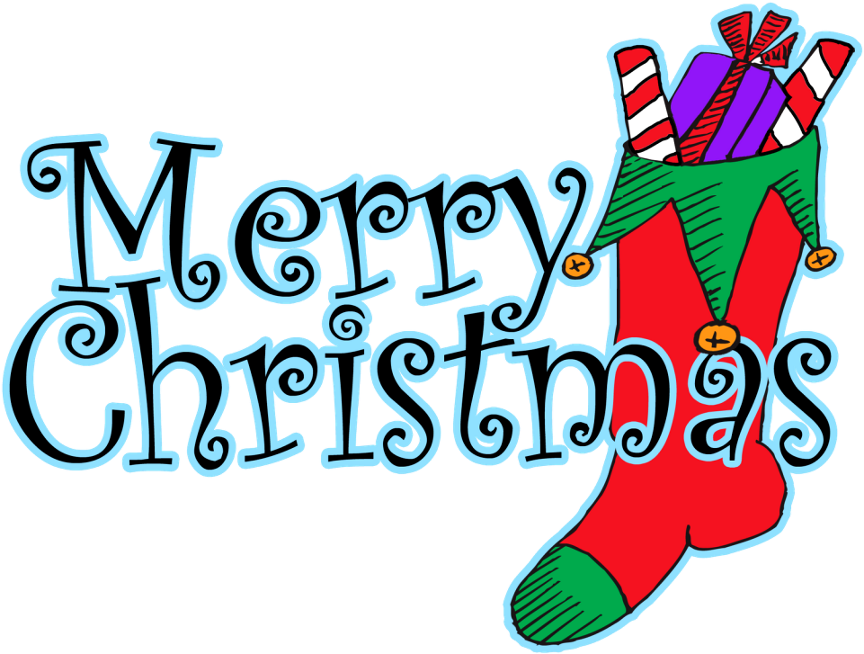 Merry Christmas Word Clipart - Png Download (1024x752), Png Download