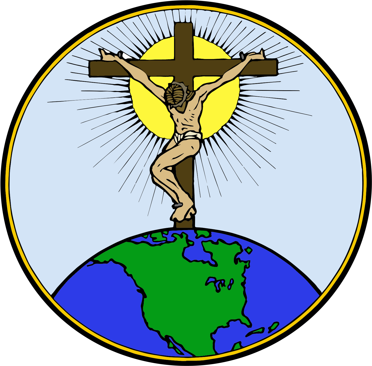 Crucifix Clipart (1573x1548), Png Download