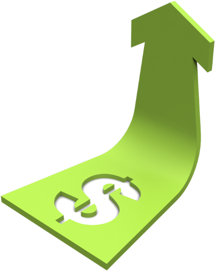 Dollar Arrow Png Clipart (563x563), Png Download
