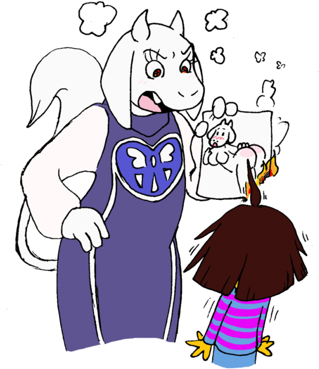 Undertale Toriel Ass Clipart (700x787), Png Download