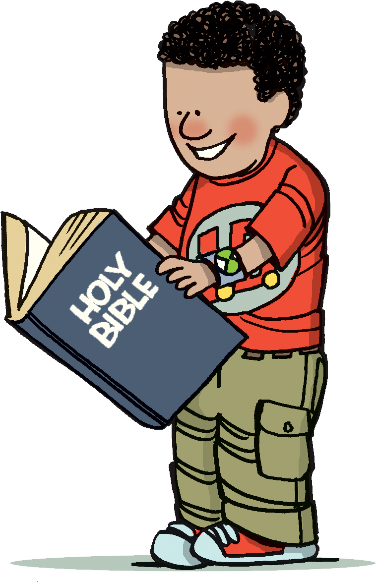 Transparent Reading Is Fun Clipart - Clipart Reading The Bible - Png Download (758x1174), Png Download